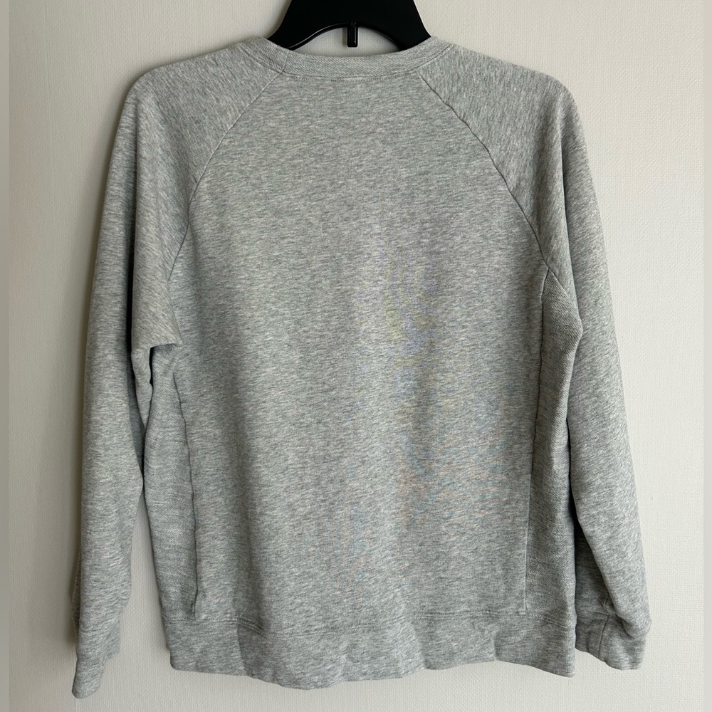THIRDLOVE Weekend Gray French Terry Crewneck Sweatshirt Lounge Comfy Cabin Sz M - Picture 11 of 13